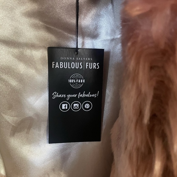 NWT Donna Salyers Fabulous Furs GORGEOUS XL Faux Fur Vest - Picture 3 of 7